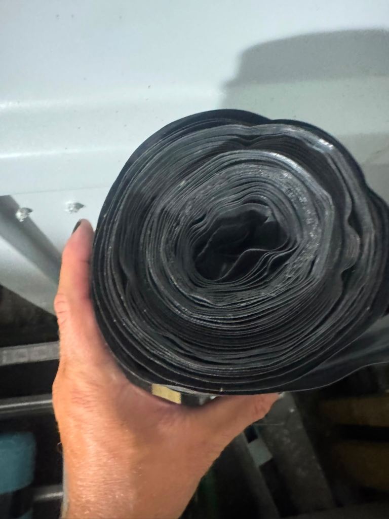 Black Visqueen Approx 20m x 4m - Good Condition