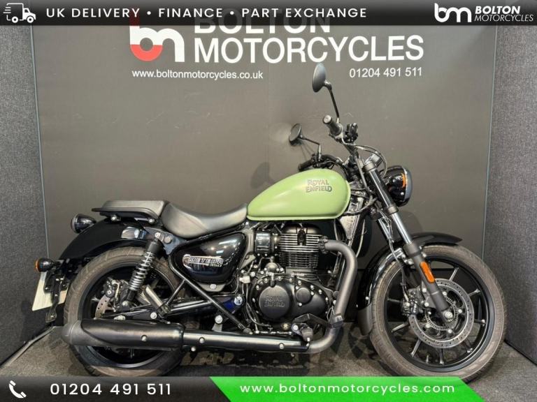 Royal Enfield, Meteor 350, Green, Retro,