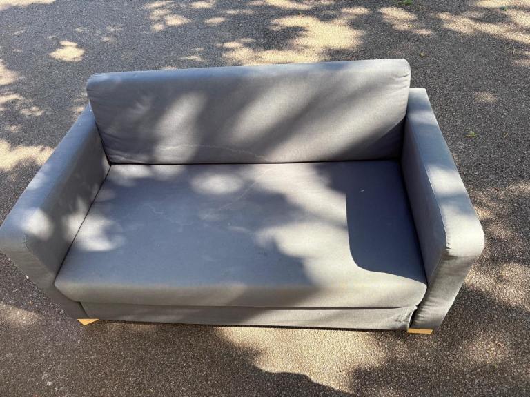 Grey Fabric Sofa Bed – Fair Condition