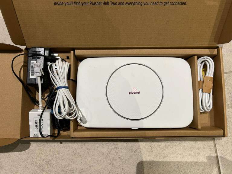 Plusnet Hub Two Router – As Good As New, Complete Box
