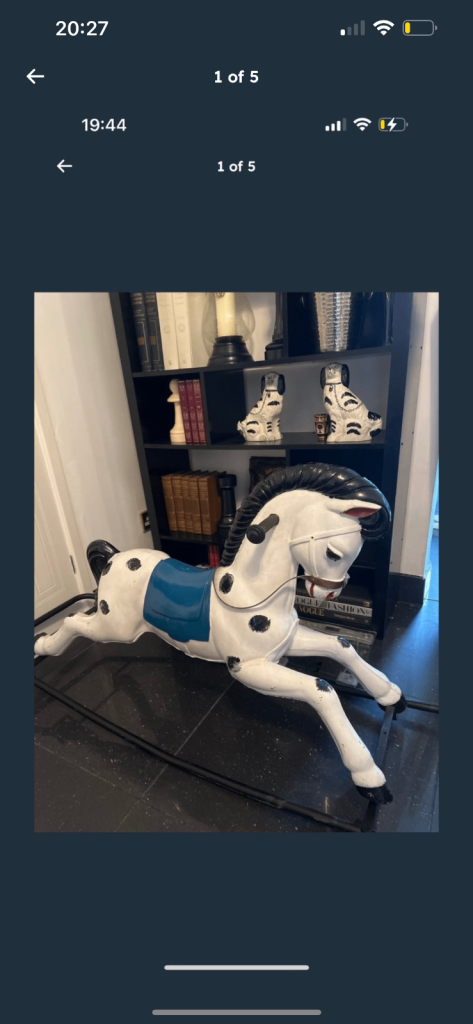 Metal rocking horse 