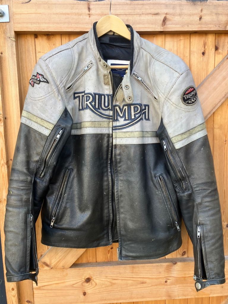 Genuine Triumph Leather Jacket. 