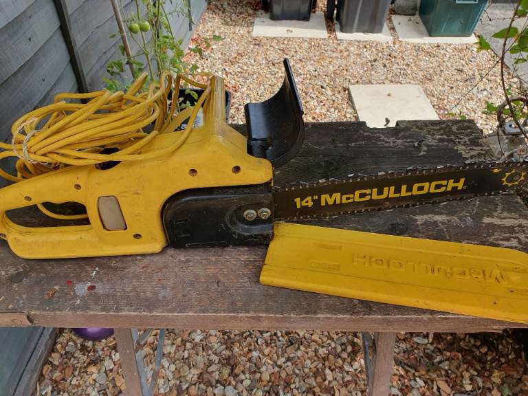 McCulloch 14" Electric Chainsaw – Fair Condition, Working ,