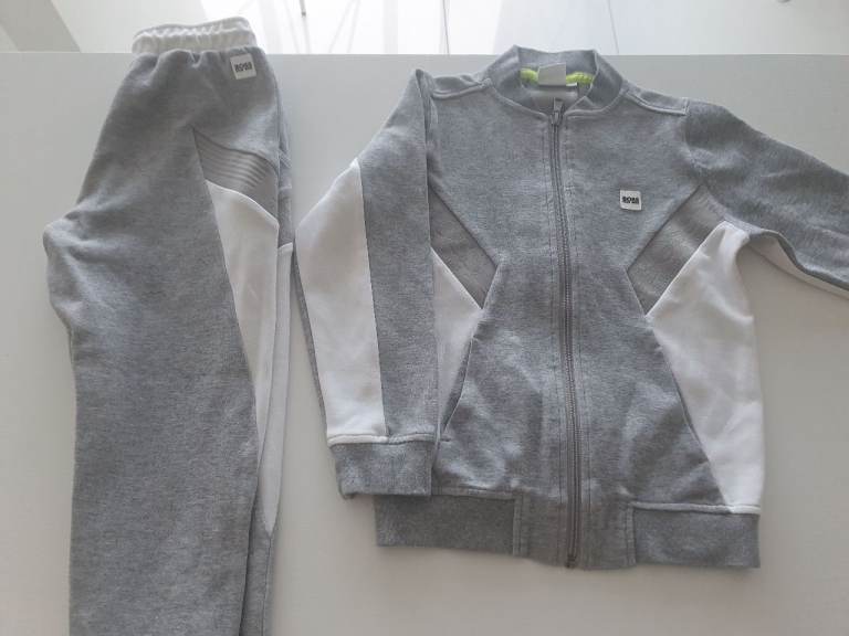 Designer Hugo Boss tracksuit age 8.