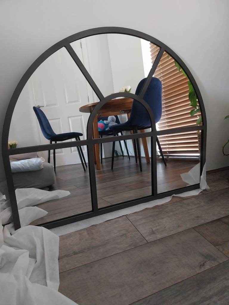 Imoma Iron Overmantle Arch Mirror nkuku