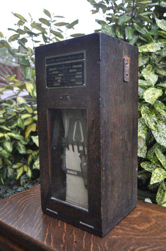Vintage reclaimed Elliott Brothers Ammeter Recorder