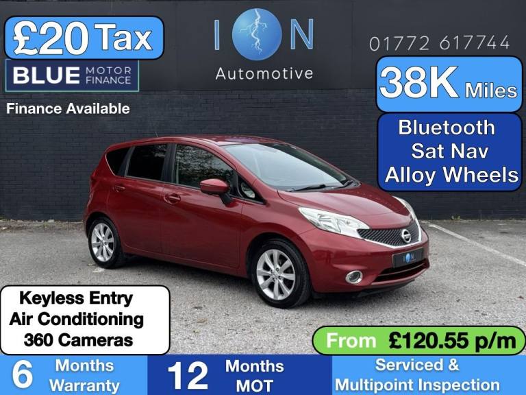 2014 Nissan Note 1.5 dCi Tekna *20 Tax, Sat Nav, 360 Cams* Hatchback Diesel Manual