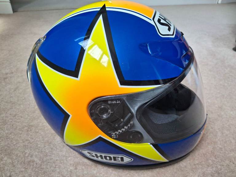Vintage Shoei Interceptor Motorcycle Helmet size 55cms James Haydon Replica