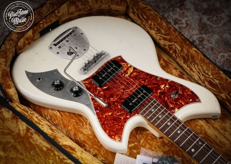 2024 Novo Nucleus Serus J Olympic White Tortoise Shell Pickguard for Sale