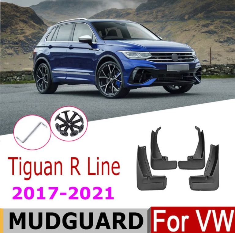 VW Tiguan R Line Mudflaps Mudguards New 