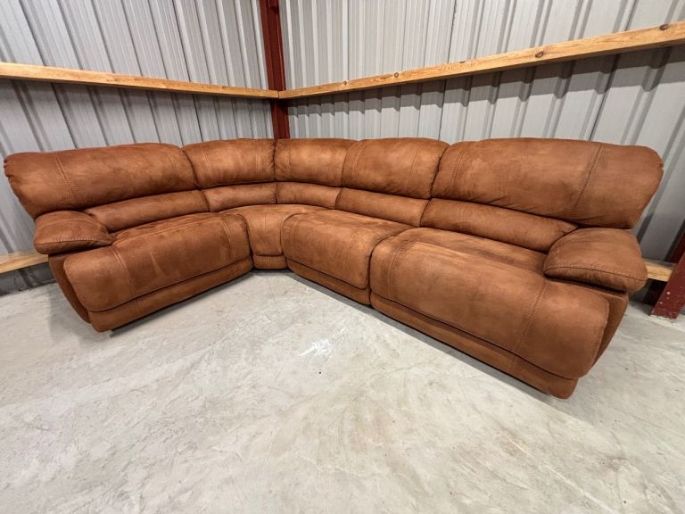 Harveys ‘Guvnor’ large modular corner recliner in tan, delivery available RRP £2000