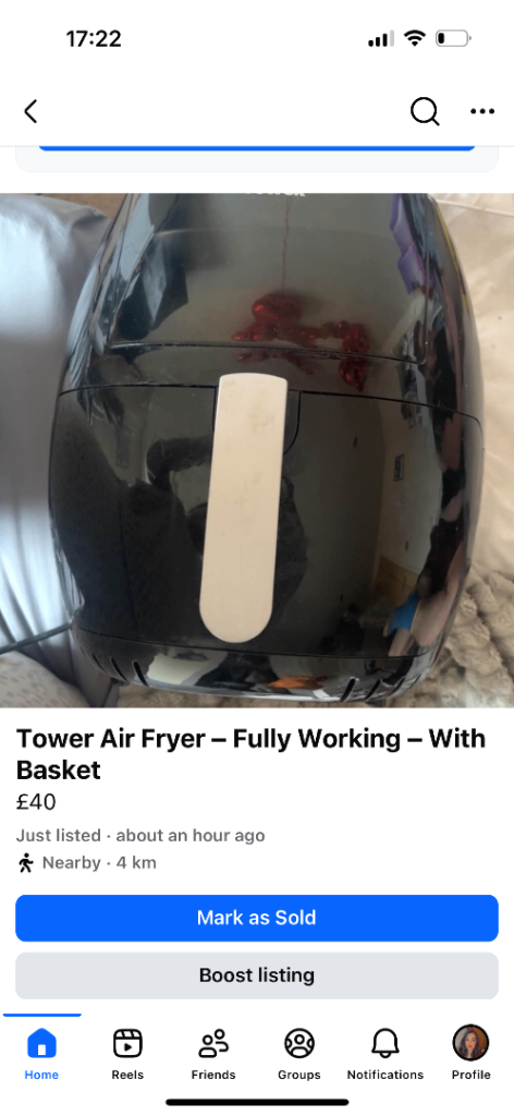 Tower Air Fryer – Fully Working – With Basket