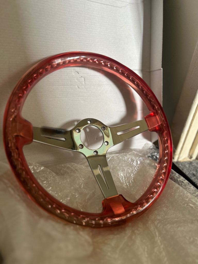 Clear steering wheels custom 