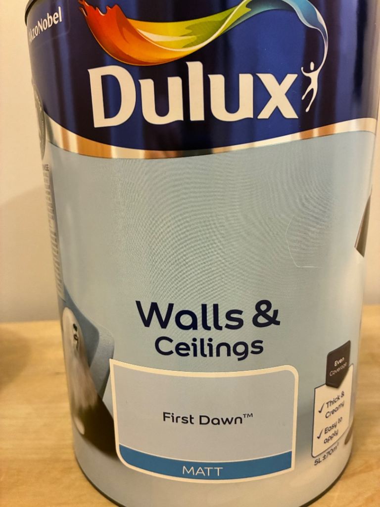New Dulux Walls & Ceilings Matt Paint - First Dawn, 5L