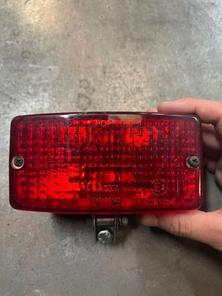 LASER 1142-00-00 Classic Car Rear Fog Lamp – Red Lens, Universal Mount