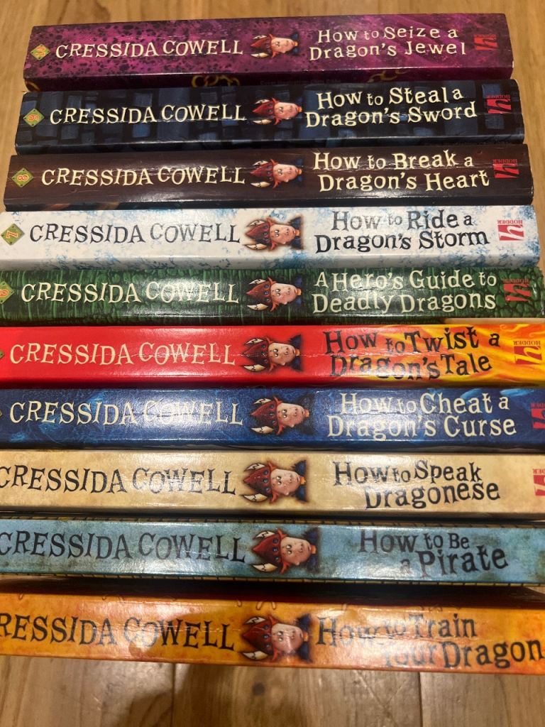 How to Train Your Dragon set of 10 books