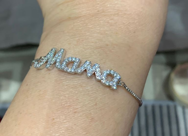 New mama adjustable zirconia bracelet 