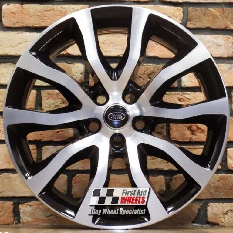 R513DCB Swap RANGE ROVER SPORT 4x 20'' GENUINE STYLE 5020 GLOSS BLACK DIAMOND CUT ALLOY WHEELS