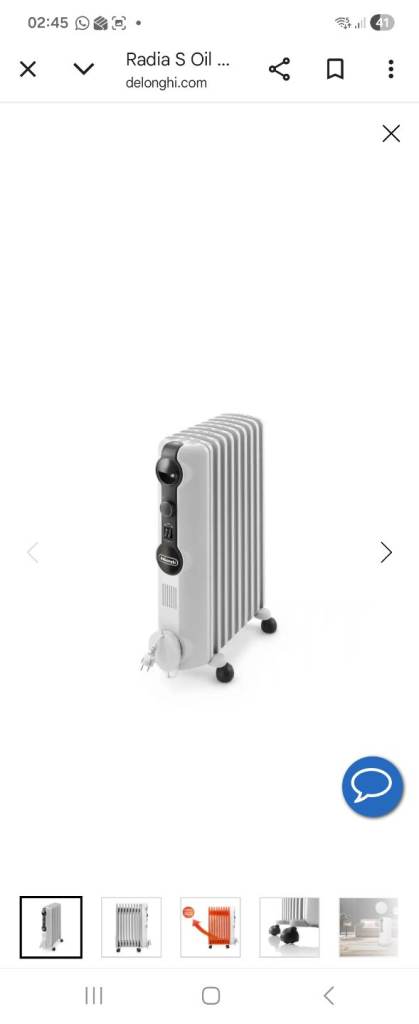 Delonghi oil filled rediator