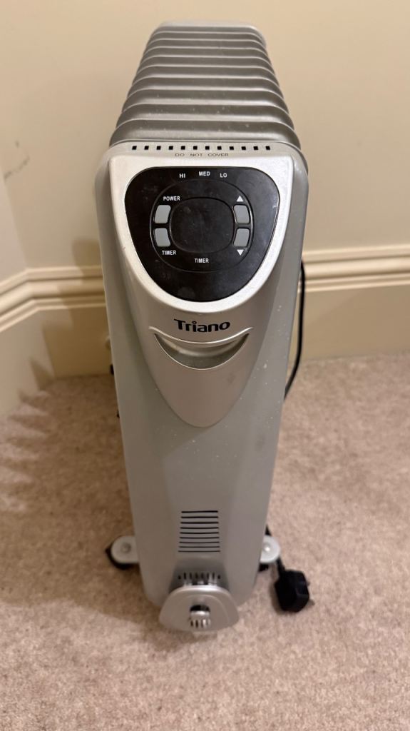 Heater Triano Oil Filled Radiator - Timer, 3 Heat Settings