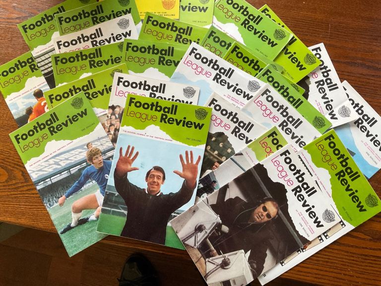 Vintage football review magazines 