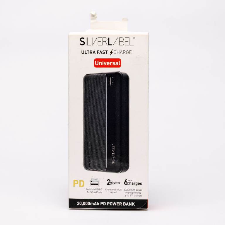 SilverLabel 20 000mAh Powerbank universal ultra fast usb c powerful charger