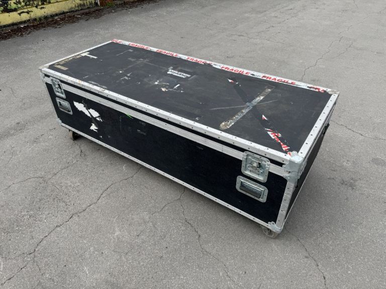 Large Black Flight Case with Wheels - Encore Cases
