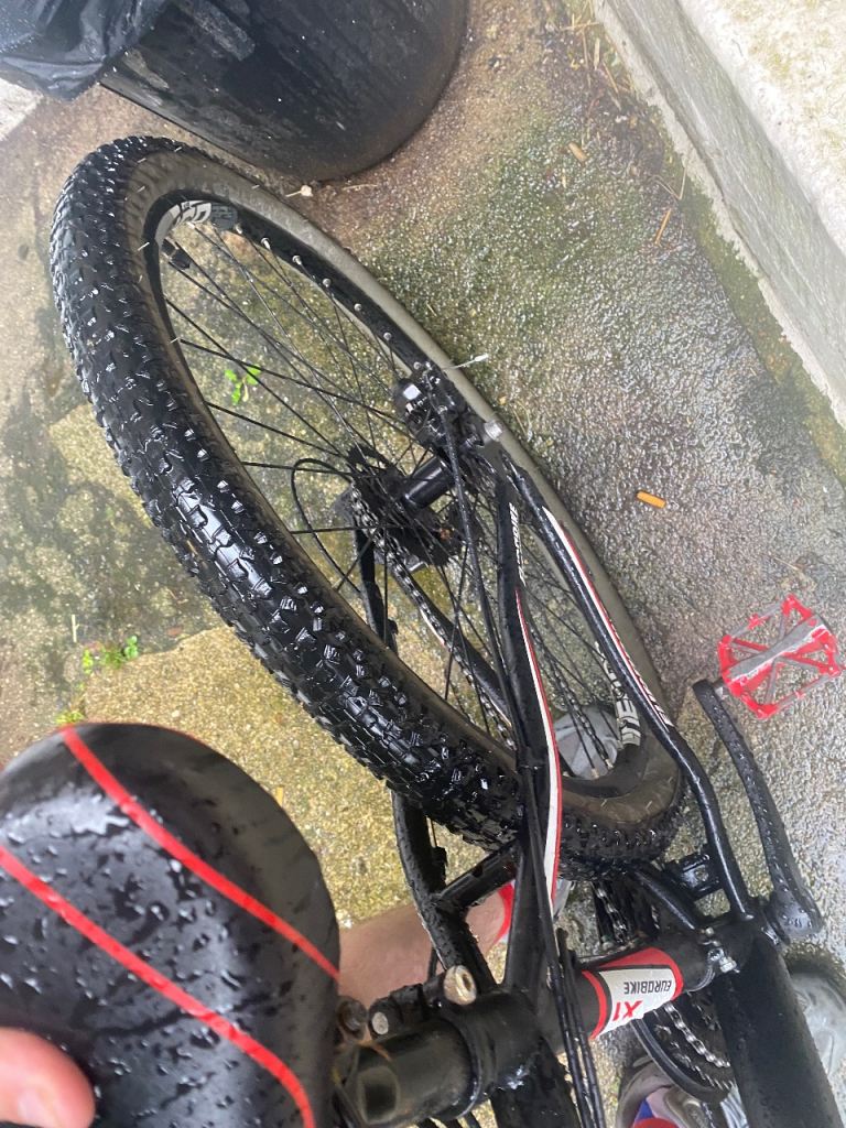 Eurobike Mountain Bike - Black/Red, Good Condition