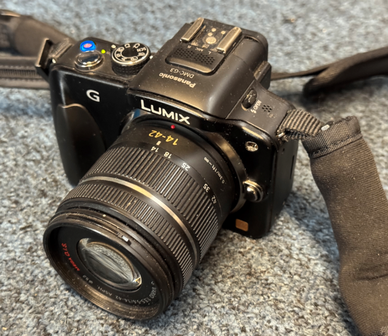 Panasonic LUMIX DMC-G3 Camera with 14-42mm Lens and Lowepro Bag