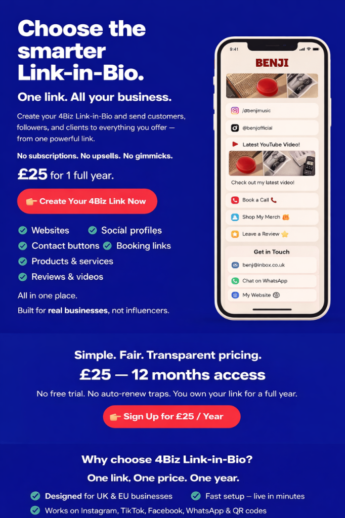 Why business owners choose 4Biz-Link-Bio