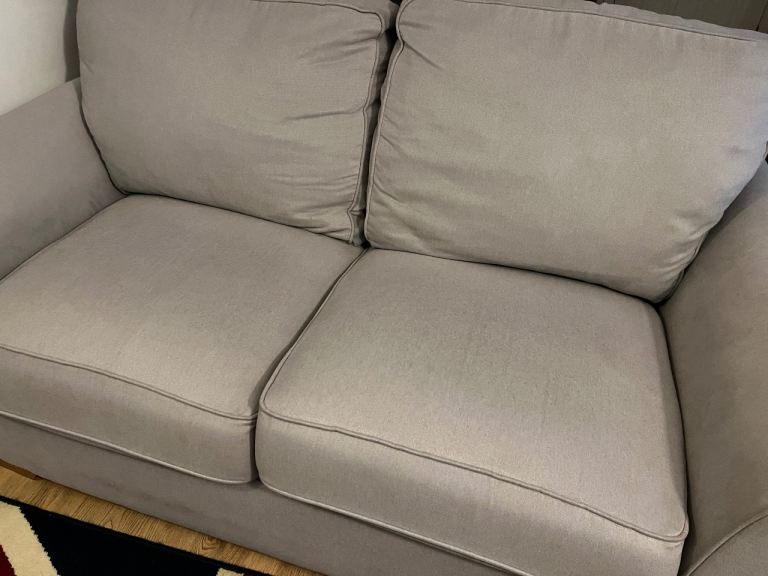 Grey fabric sofabed