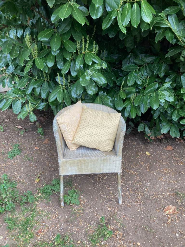 Lloyd Loom, a Lusty style vintage chair in gold.