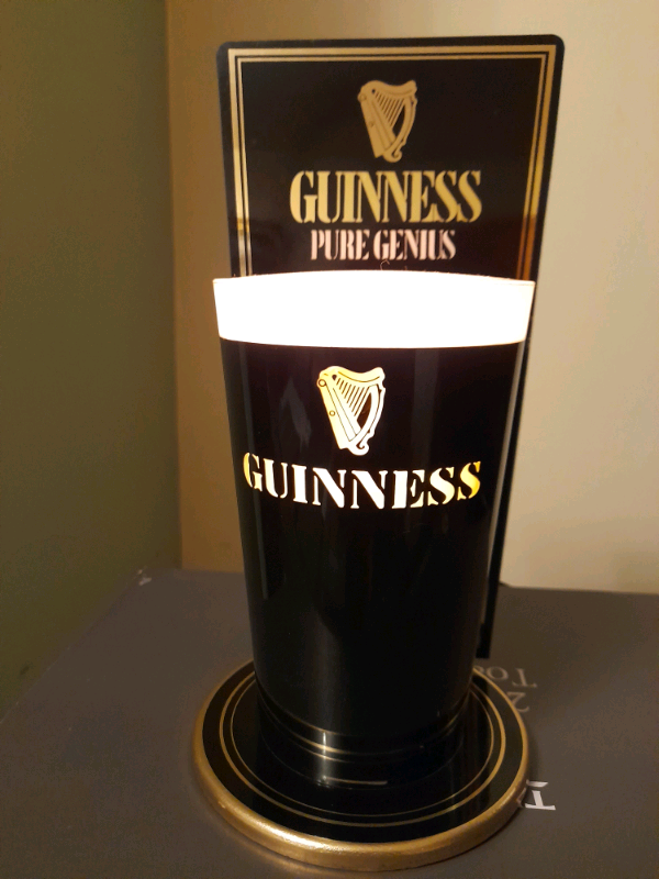 Very Rare! 1985 Vintage GUINNESS Font Light