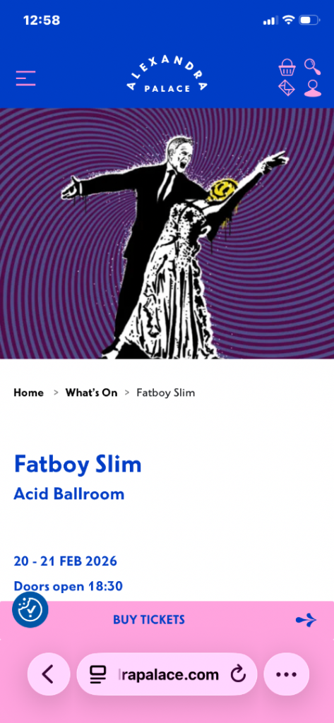 Fatboy Slim Acid Ballroom Tour 