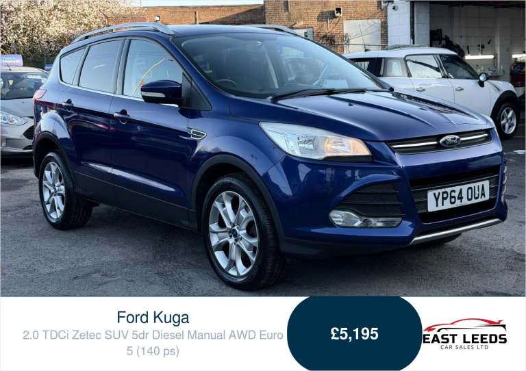 2014 Ford Kuga 2.0 TDCi Zetec SUV 5dr Diesel Manual AWD Euro 5 (140 ps) SUV Diesel Manual