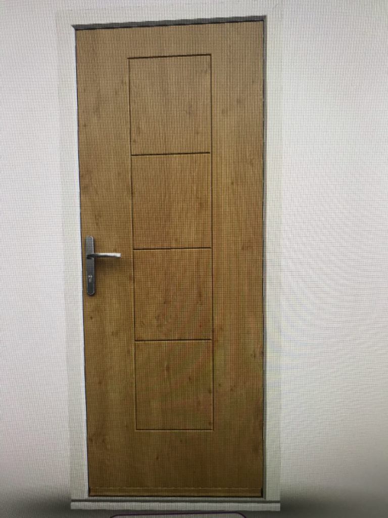 Rock door Irish Oak composite double doors. 