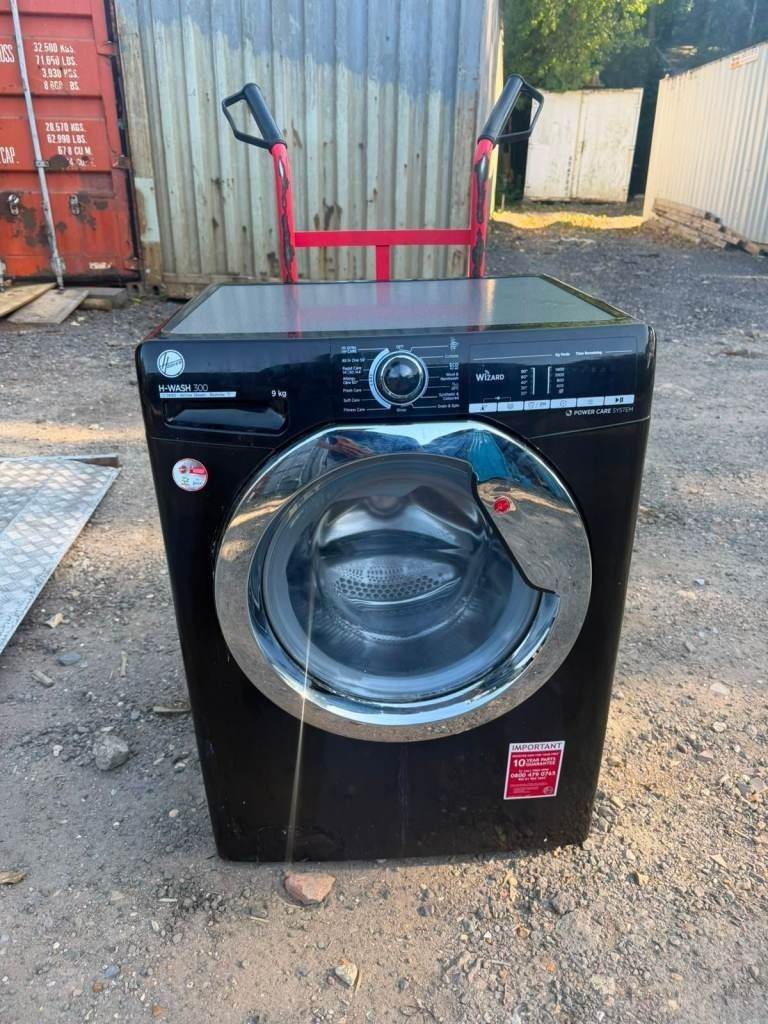 Hoover Black Washing Machine 9kg Capacity – Good Working Order