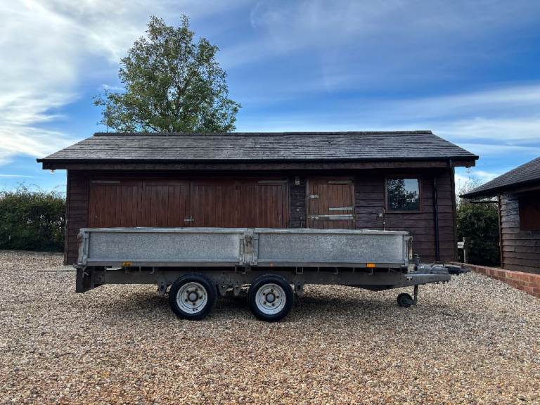 Ifor Williams LM126, 3.6mx1.9m, 12 ft, flat bed dropside trailer, up to 3,500kg, No VAT. JT