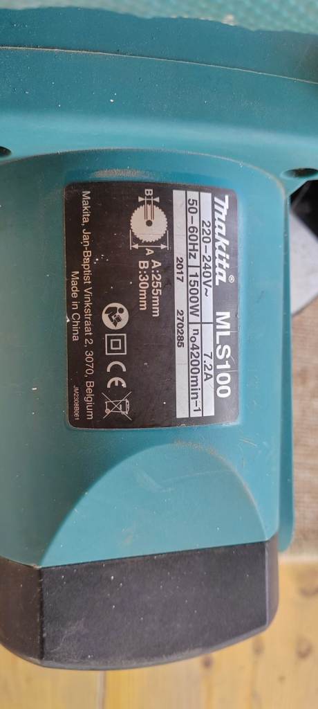 Makita MLS100 Mitre Saw 240 Volts