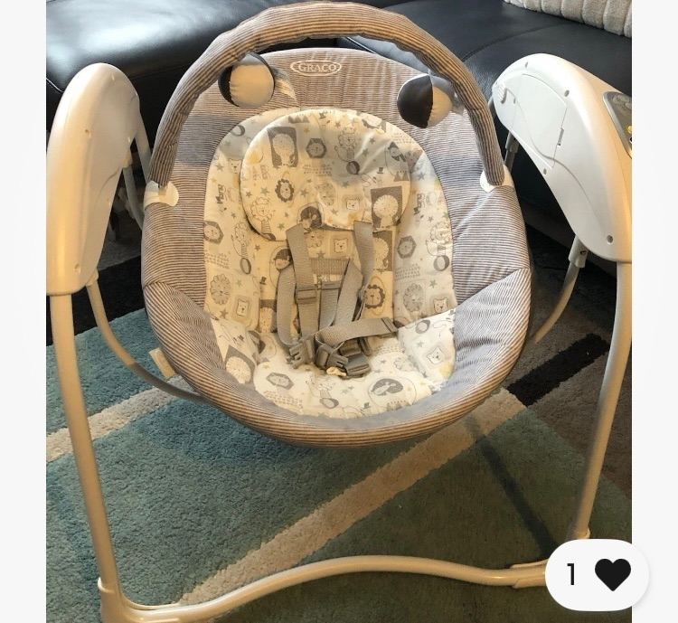 Graco Baby Swing & Rocker – Good Condition