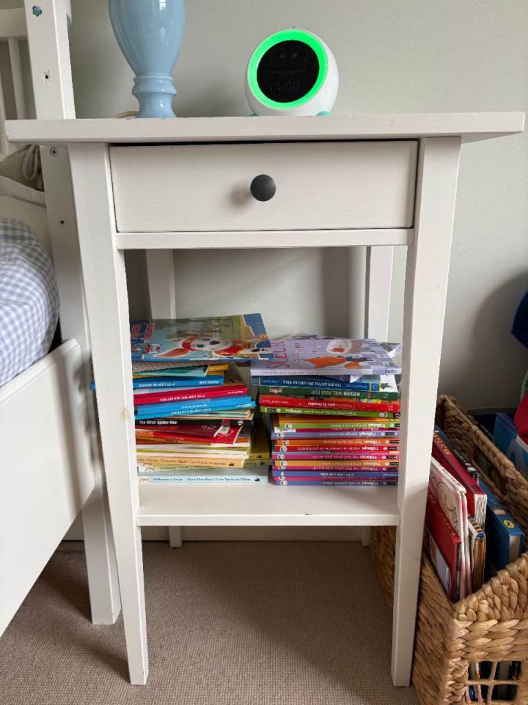 IKEA HEMNES Bedside table, white stain for sale