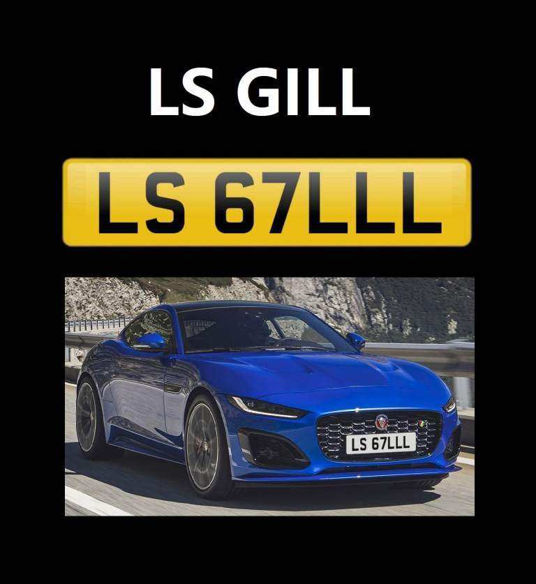 LS GILL CHERISHED PRIVATE NUMBER PLATE REG