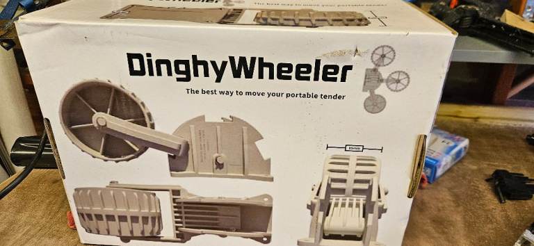 Dinghy wheels unopened.