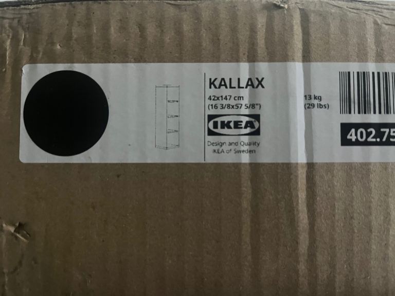 Black ikea kallax shelving unit 