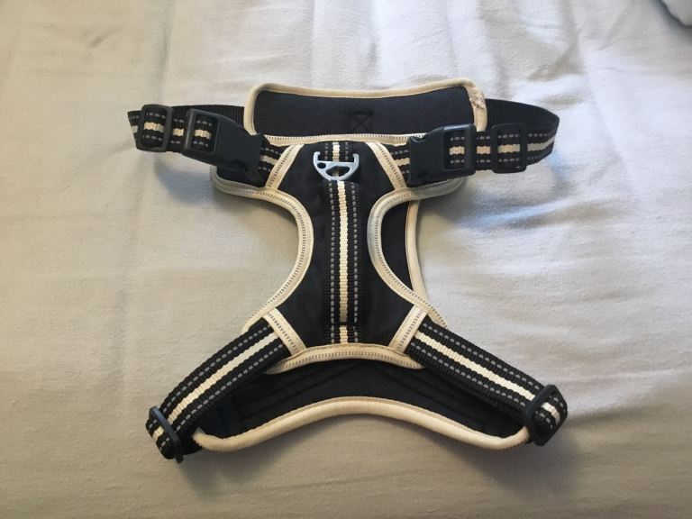 3 Peaks Ecru Ascent dog harness. Lead, collar, harness