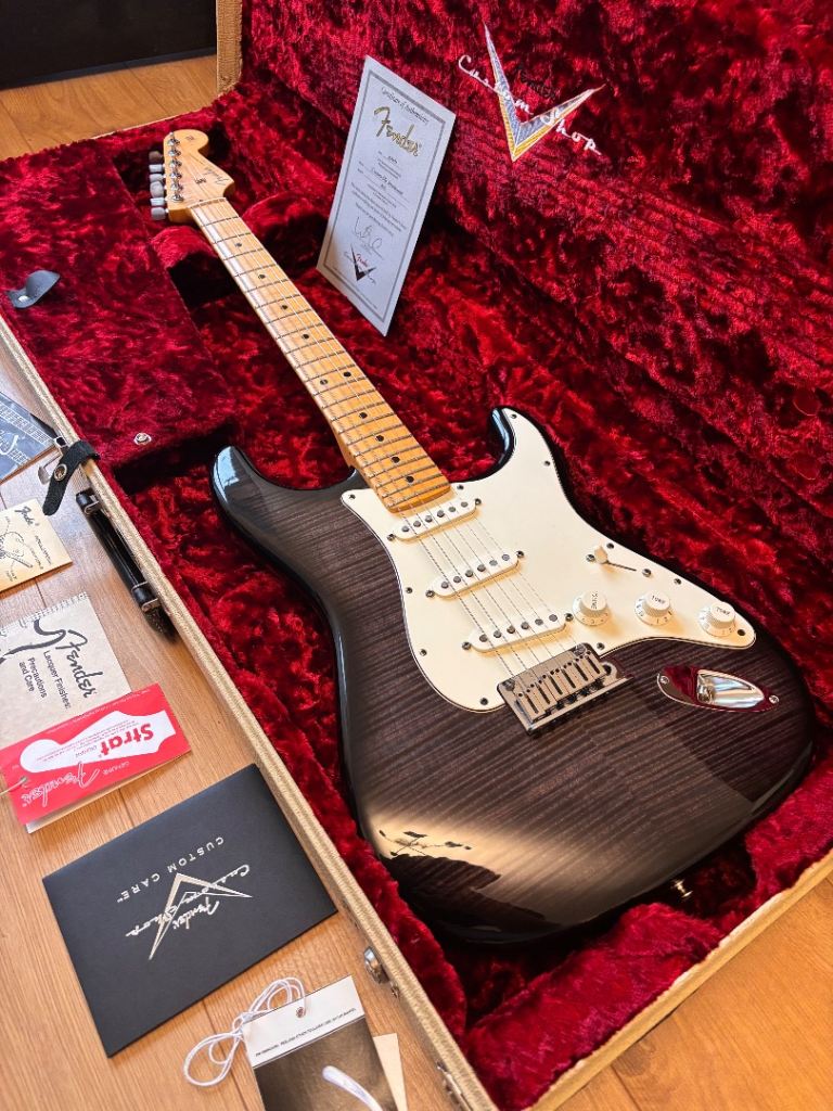 Fender custom shop Stratocaster -2013 - Ebony Tran AAA - Fat 50’s
