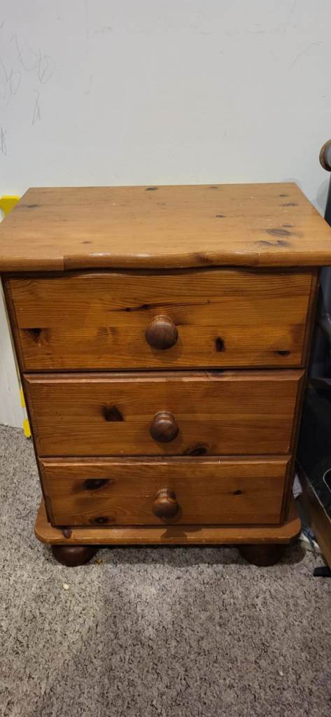 image for Rustic Wooden Chest of Drawers – Charming & Functional