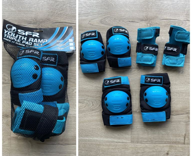 SFR Youth Ramp Triple Pad Set (SMALL) for budding skaters and skateboarders