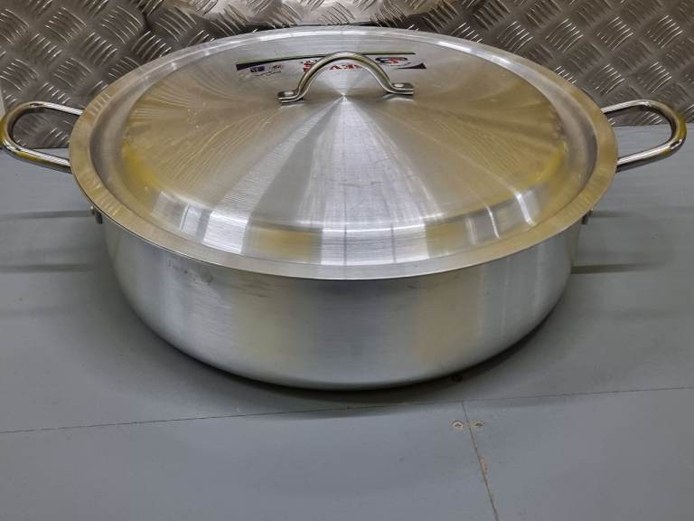Aluminium Heavy Duty Large Fish Cooking Pot – 51cm Diameter, 25 Liter Capacity