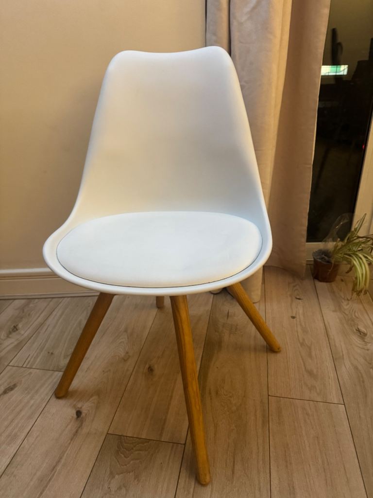 MADE Thelma Desk Chair White - Good condition